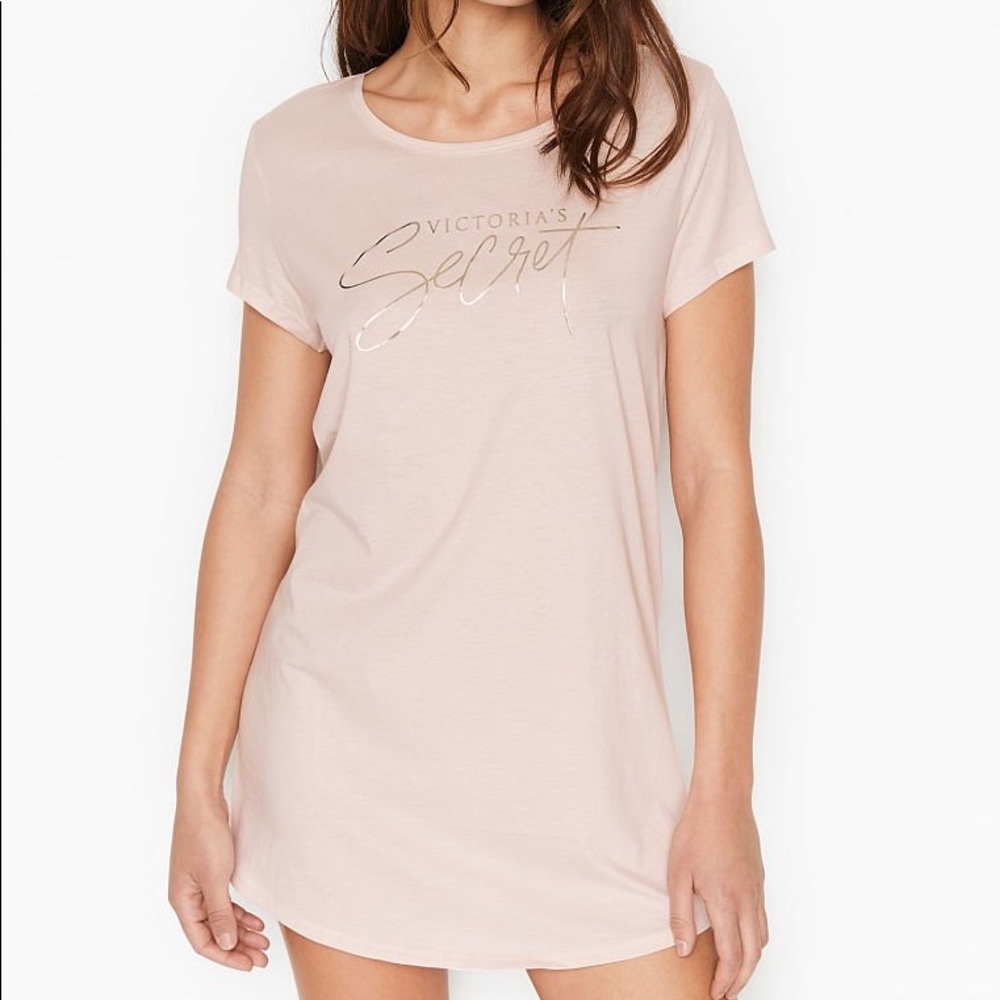 NWT Victoria’s Secret Pink Pima Cotton Sleep shirt - Picture 2 of 5